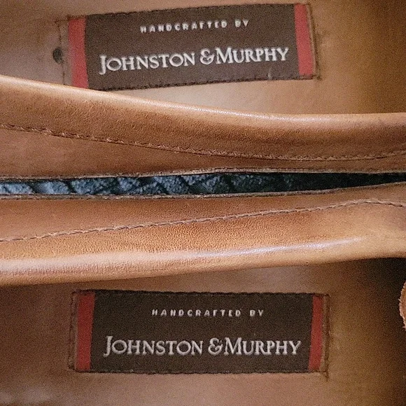 Johnston & Murphy Brown Woven Leather Loafer Style 20 8436 SZ 9.5 M - Picture 9 of 10